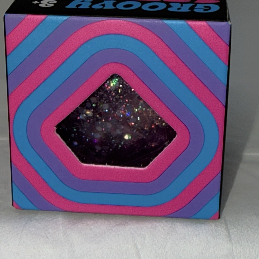 Schylling NeeDoh 1.25" Groovy Jewel, Cool Cube, Twirl Groovy Glob - Picture 2 of 4